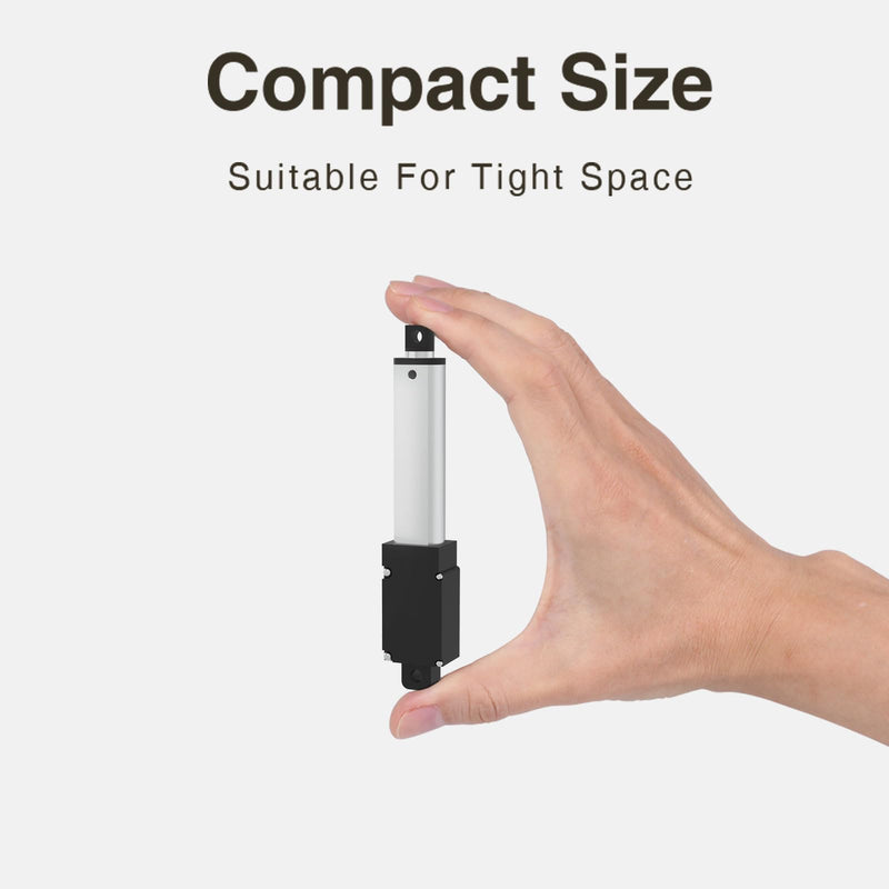 Stroke 125mm 4.92"40N 8.81 lbs IP54 High-Speed 0.6"/sec Linear Actuator 12v Linear Motion actuators 4.92inch 8.81 lbs 0.6"/sec