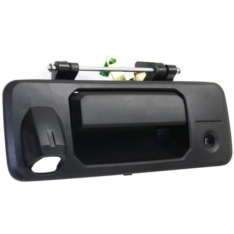 KarParts360 Tailgate Handle for Toyota Tundra 2014-2020 | Outside | w/Cam & Key Holes | Black | Plastic | TO1915118 | 690900C090