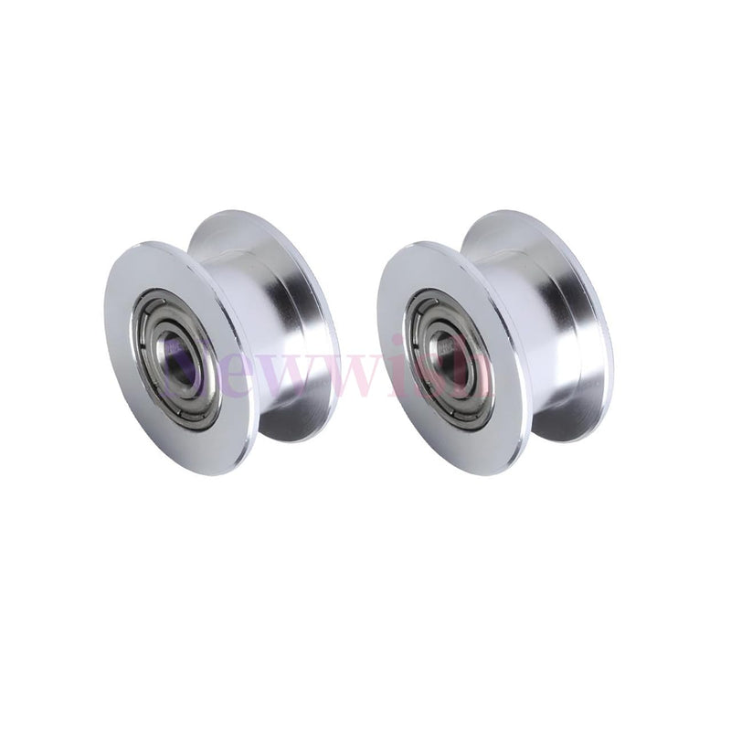 GT2 Idler Pulley 20 Toothless Bore 5mm Width 6mm 20T GT2 Idler 5mm Bore for 3D Printer 6mm Width GT2 Timing Belt.(10pcs) GT2 Idler 6mm Width