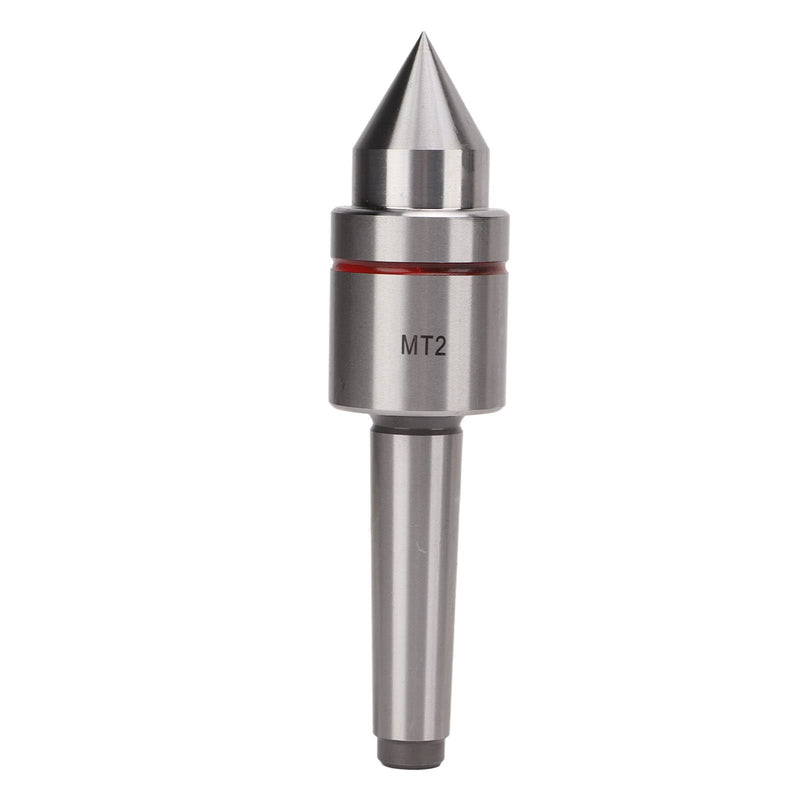 MT2 Live Center, Heavy Duty High Carbon Steel Deep Grooved Ball Bearing 60° Taper Metal Wood Lathe Tool for Lathe
