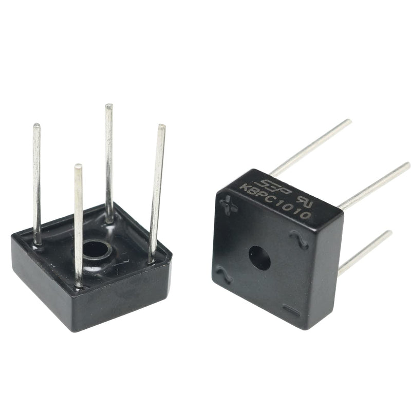 KBPC1010 Bridge Rectifier Diode FMHXG 6PCS 4-Pin Single Phase Full Wave 10 Amp 1000 Volt Electronic Silicon Diodes, KBPC1010 10A 1000V diode Bridge Rectifier