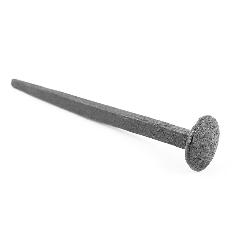 Renovators Supply Manufacturing Clavos Nails 4.5" Black Wrought Iron Decorative Nails for Barn, Gate, Window Shutter Or Doors with Black Powder Coat Finish Pack of 4