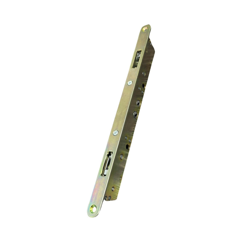 11-3/4" Multi-Point Mortise Lock with Face Plate (with NO Anti-Slam Pin) for Sliding Glass Doors | Two Point Replacement Locking Mechanism to Fix and Repair Sliding Patio Door Hardware - Alloy Steel