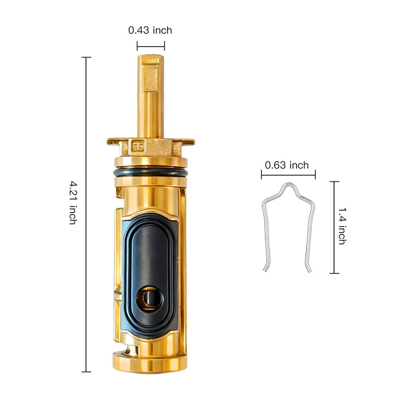 Replacement Cartridge with Removal Tool 104421 for Moen,Replacement Compatible with Moen Tub Shower, Compatible with One Hanlde Posi Temp Faucets,All Metal