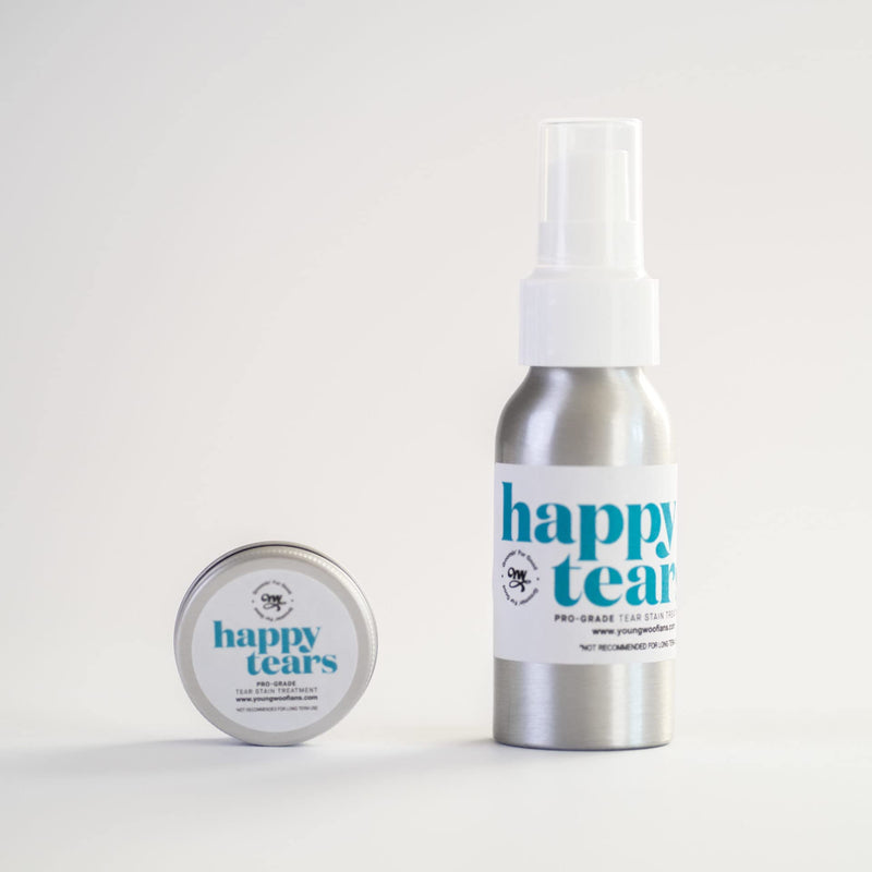 Happy Tears® Starter Kit for Dog Tear Stain Removal - Natural, Safe & Effective Tear Stain Cleaner For White Dogs, Puppies, Bulldogs, Frenchies & More - PawsPlanet Australia