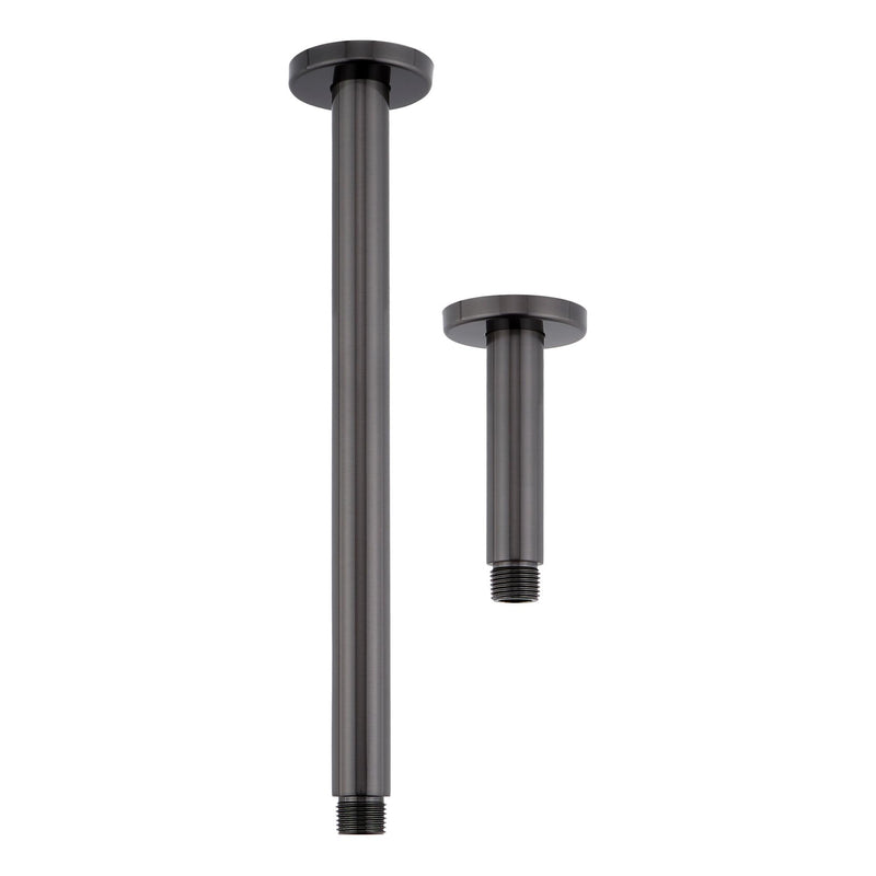 Signature Hardware 449669 4" Square Ceiling Mounted Shower Arm and Flange Brushed Nickel