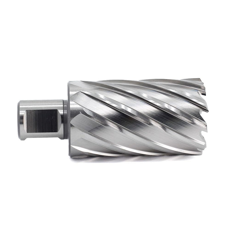 OSCARBIDE 1-7/16"x2 HSS Annular Cutter 3/4" Weldon Shank Mag Bit | 2 Flat Shank | 1-7/16"Cutting Diameter | 2"Cutting Depth | Burr-Free Holes | Rapid Chip Removal | Precision Ground Edges