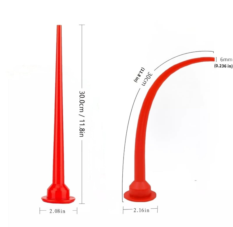 4PCS Extra Long & Slim Caulking Nozzles for Sausage Gun