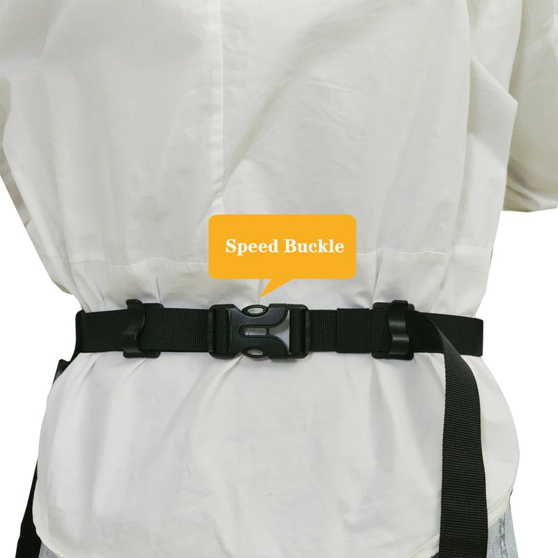 Waterproof Cleaning Apron with 7 Pockets, Cleaning Supplies for Housekeeping, Lightweight and Durable Maid Apron Black 1
