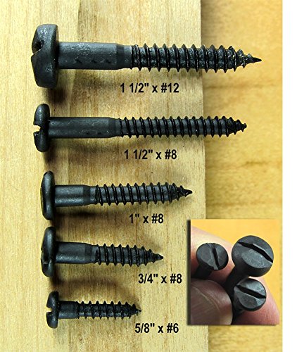 Rustic Pyramid Head Wood Screws of #8 X 1 1/2 inch, Pack of 50