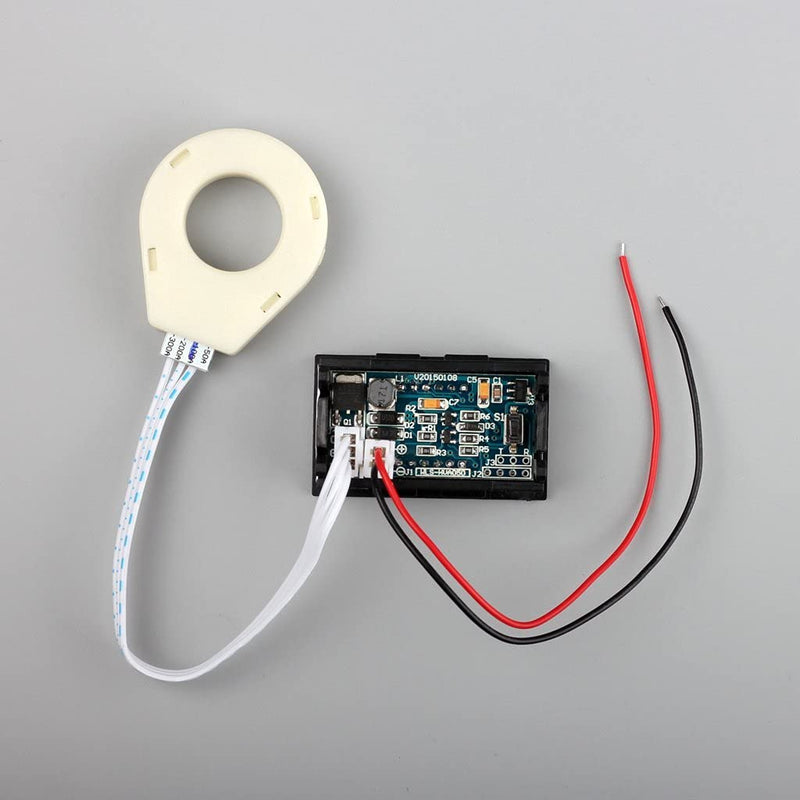 bayite DC 5-120V 400A Mini Digital Current Voltage Amp Meter Gauge with Hall Effect Sensor Transformer