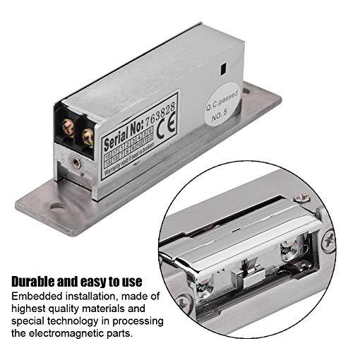 Adjustable Narrow Type Electric Strike Door Lock Double Unlock Mode Access Control Lock for Office Building