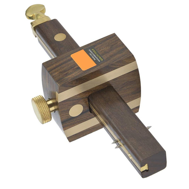 8 Inch Mortise Marking Gauge Woodworking Sliding Mark Scraper with Adjustable Head for Precision Carpentry Joinery and Cabinet Making