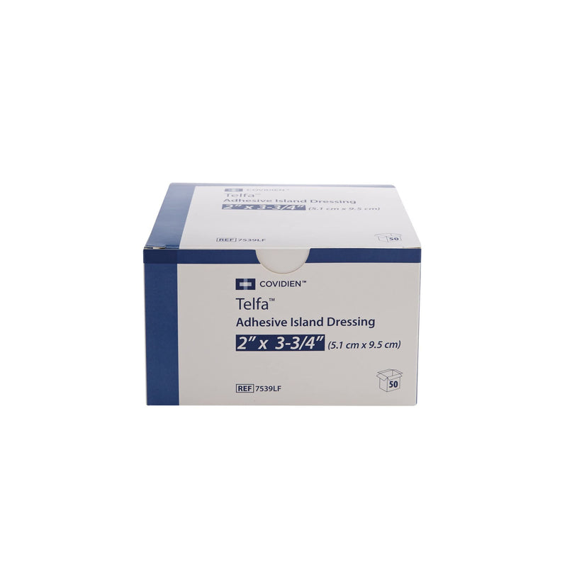 7539Lf Telfa Island Wound Dressing, Latex Free, Sterile Gauze 2 X 3-3/4", Adherent 50per Box. 7539Lf by 50 Count (Pack of 1)