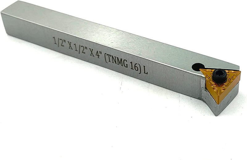 Indexable Tool Bit 1/2" Shank for Fly Cutter for Milling II Replaceable TNMG16 Carbide Insert II Metalworking, Facing, Turning Tool