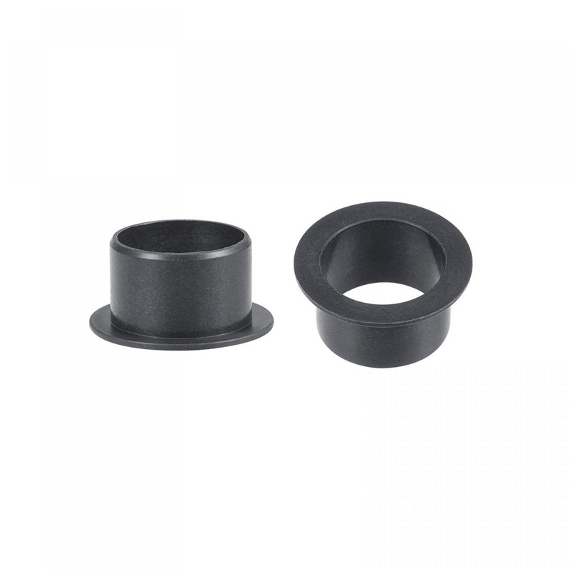 uxcell Flanged Sleeve Bearings 16mm Bore 18mm OD 12mm Length POM Wrapped Oilless Bushings Black 2pcs 16x18x12mm