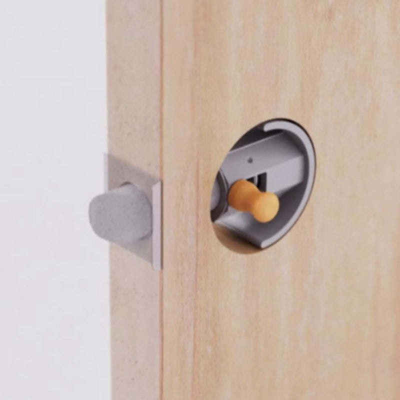 Generic HLOCK Temporary High-Resistant, Self-Closing Plastic Latch/Lock for Secure Door Protection - Ideal for Construction Sites, Offices, and Homes - Easy Installation Ten (10) Pieces 10