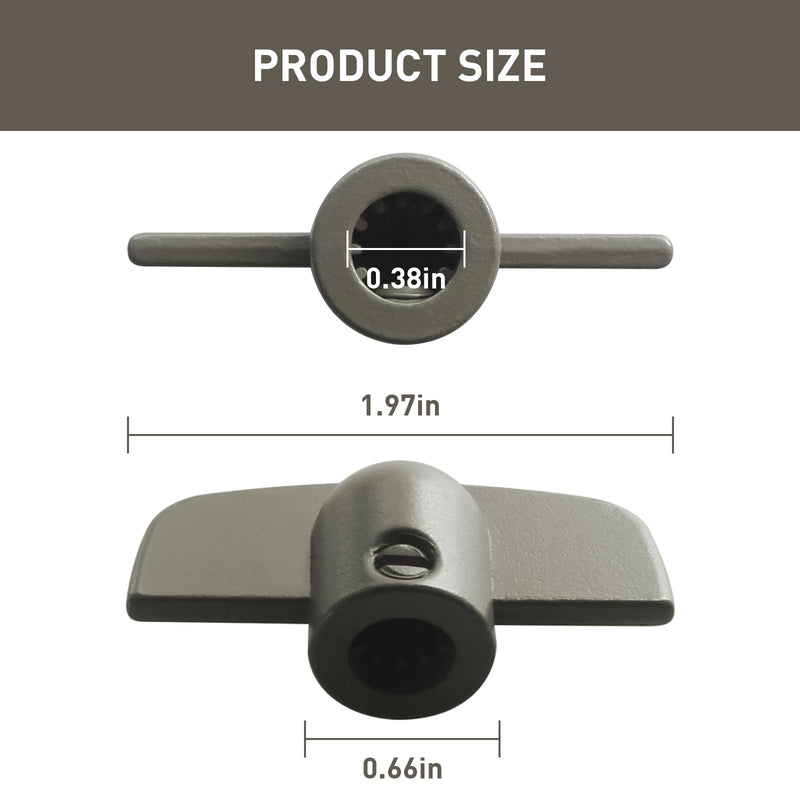 3/8 in Butterfly Wing Nut T-Handle, Crank Handle for Andersen Casement/Awning Window, Casement Window Crank (1966 to Present)
