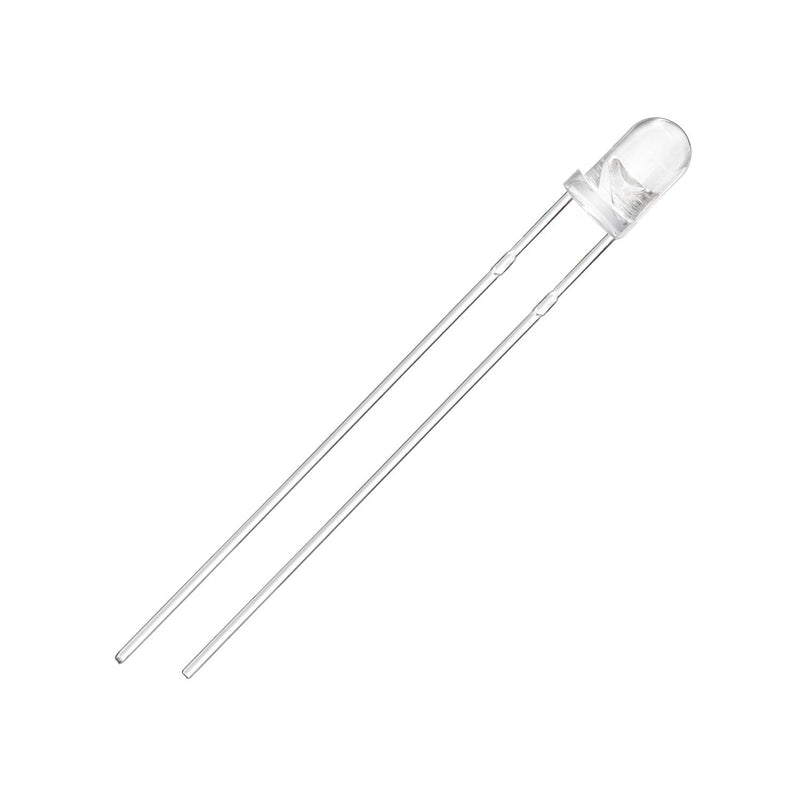 CHANZON 100 pcs 3mm Infrared Ray IR 940nm Emitter LED Diode Lights (Clear Transparent Round Lens DC 1.2V-1.5V 20mA) Lighting Bulb Lamps Electronics Components Indicator Light Emitting Diodes F) 3mm 940nm Ir Emitter (100pcs)