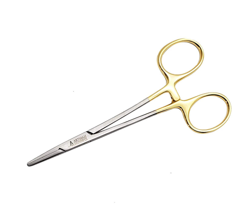 Artery Forceps Golden Straight 5 inches Mosquito Orthodontic Dental Surgical hemostat by Wise LINKERS