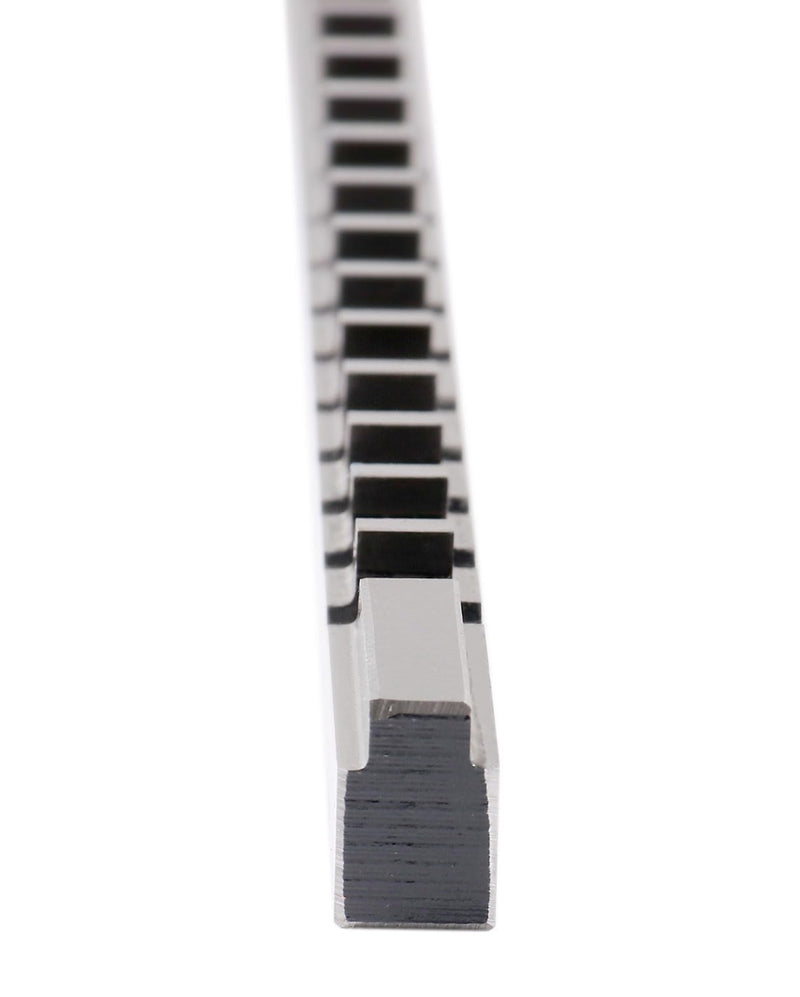 Accusize 6 mm Style C HSS Keyway Broach, 5001-0012 | 6mm-C, Ground from Solid, H.S.S., 25/64"-2 1/2" Cutting Length, 1 Shim