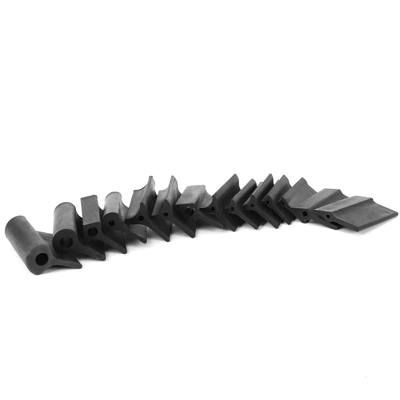 Sanding Block Rubber Wedge, 14Pcs Contour Sanding Grips Set, Flexible Sandpaper Mat Rubber Contour Sanding Block, Detail Sanding Grip Pad Wedge Block for Woodworker Automotive Home Art Craft