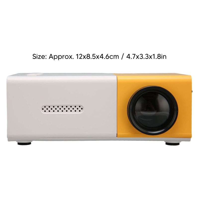 HD Portable Movie Projector with HDMI USB, 60inch Home Theater Support for Smartphone, TV Box, 200 Compact Design for Outdoor Camping and Presentations
