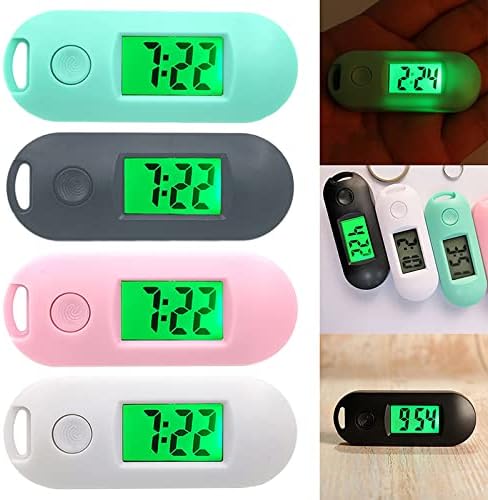 Student Keychain Watch Digital Electronic Watch Quiet Test Pocket Watch Highlight Pocket Watch, white - NewNest Australia