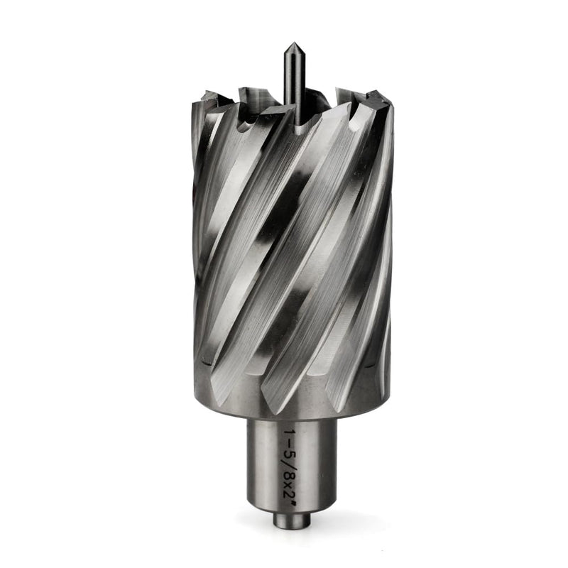 OSCARBIDE 1-5/8" x 2" HSS Annular Cutter 3/4" Weldon Shank Mag Drill Bit | 2 Flat | 1-5/8"Cutting Diameter | 2"Cutting Depth | Burr-Free Holes | Rapid Chip Removal | Precision Ground Edges