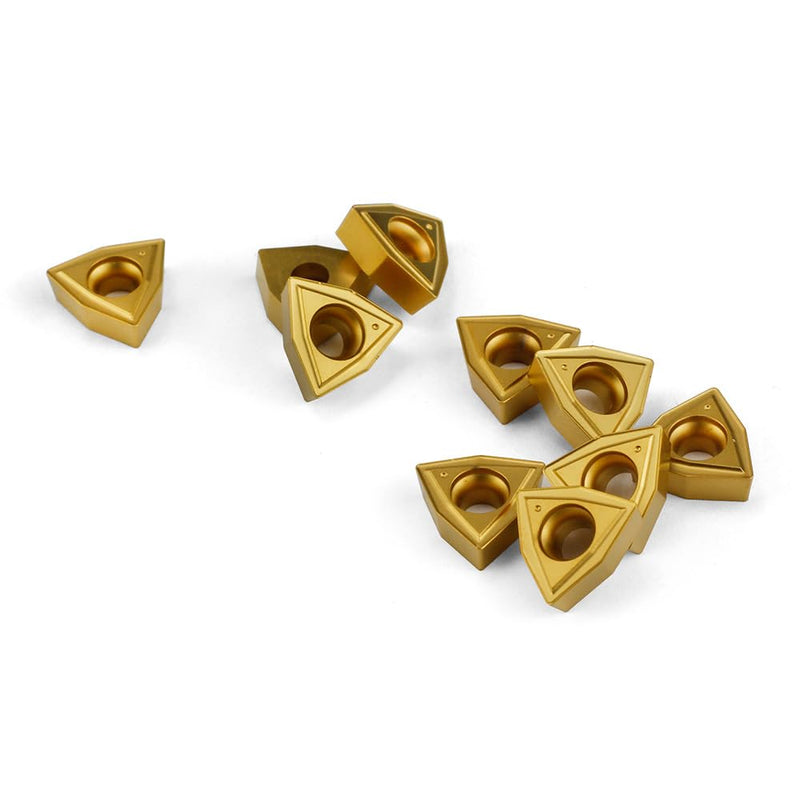 OSCARBIDE WCMT050304(WCMT2.52) Carbide Turning Inserts,WCMT Inserts CNC Lathe Insert for Indexable Lathe Turning Tool Holder Insert Replacement,10 pcs/Pack