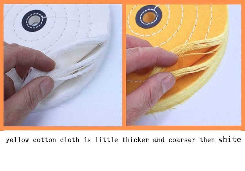 𝐋𝐮𝐨 𝐤𝐞 3 Inch Polishing Wheel for Bench Grinder - 2 Pcs Buffing Wheel (50 Ply), 10 mm Arbor Hole Cotton Sanding Wheel - NewNest Australia