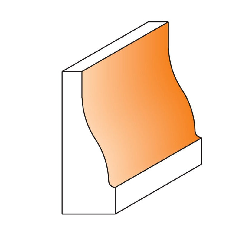 CMT 890.601.11 Vertical Raised Panel Bit, 1-1/2-Inch Diameter, 1/2-Inch Shank