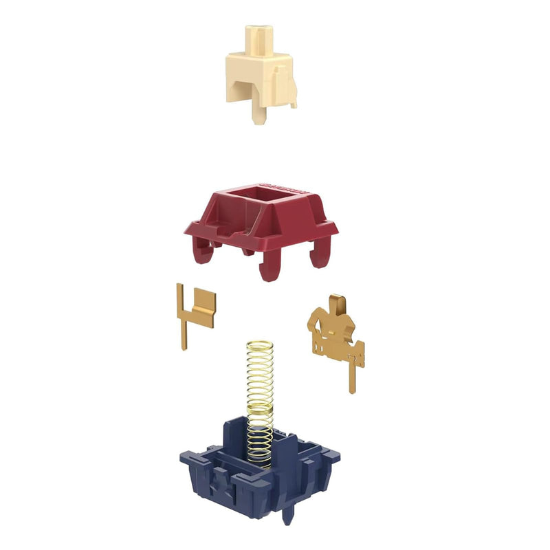 GUYEKS Gateron Quinn Keyboard Switches,Tactile 5-Pin Factory Pre-lubed 59gf Switches Suitable for MX Mechanical Gaming Keyboards(72PCS) 72PCS