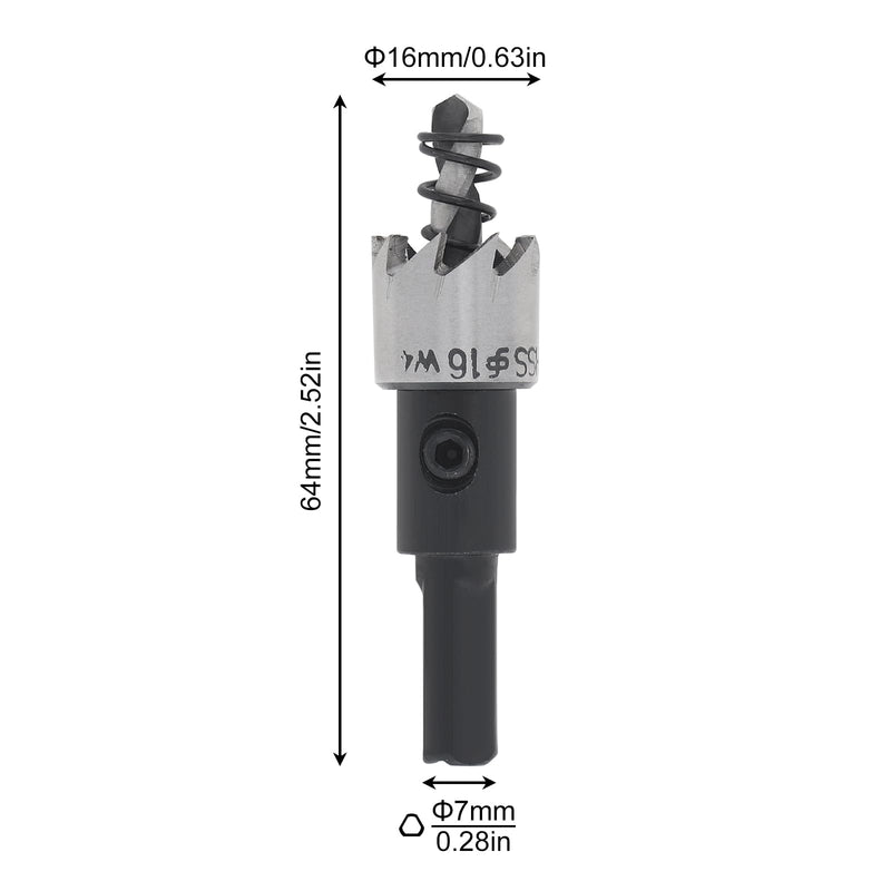 Door Viewer Peephole, 200 Degree Peephole with 5/8" (16 mm) Drill Bit for 1-1/2" to 2-3/8" Doors, Security Front Door Viewer with Privacy Cover (Black) Black