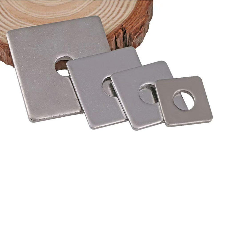 Square Plate Washer, Stainless Steel Heavy Duty Square Washers M6×20×1.5,20 pcs