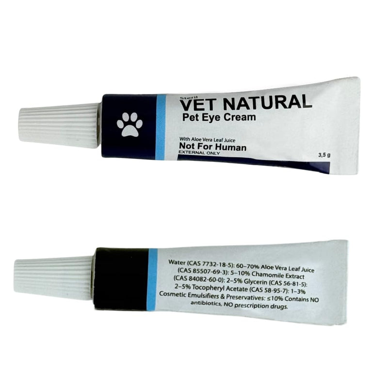 SINCE 1871 GÜLLÜOGLU Pet Eye Cream for Dogs, Cats, Kittens, Puppies, Sheep, Horse, Birds (3 Pack) 10.5g Pet Eye Area Cream Balm,Daily Care for Animals, Cream,Use for Animals
