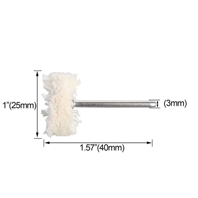 30pcs Cotton Polishing Buffing Wheel for Rotary Tool Polising Kit - Polishing Wheel or Silver Polish Wheel - Watch Polishing Kit - Jewelry Polishing Kit (Thread) Thread