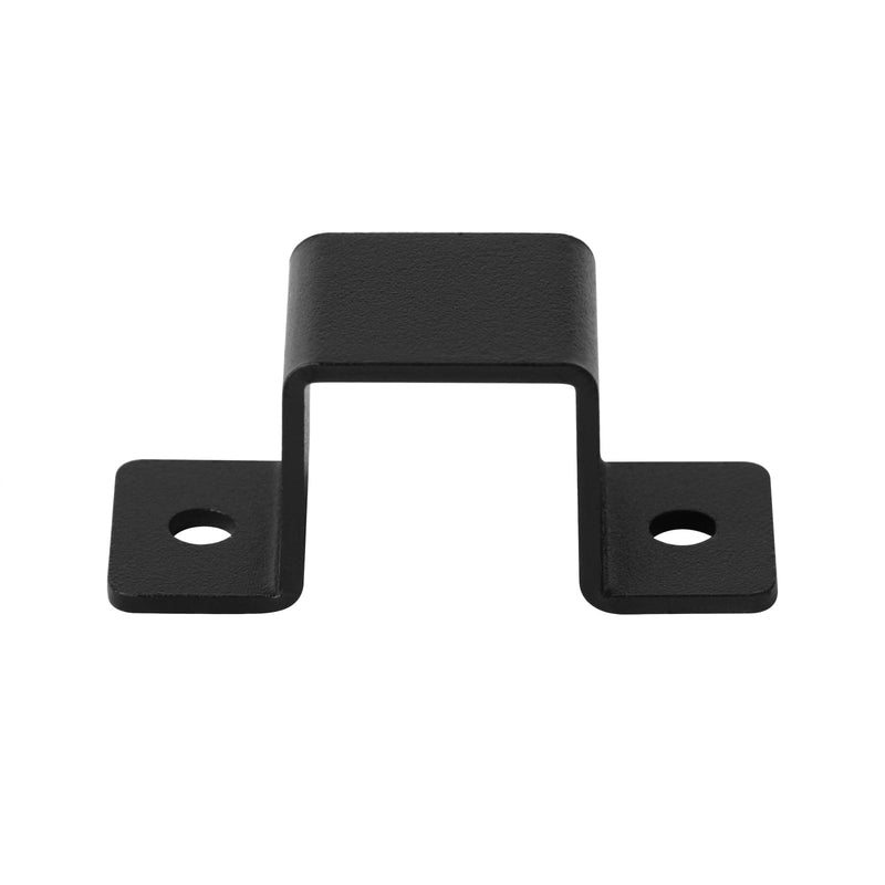 GBGS 20 Pcs Black Square Tube Strap Clamp for 1" x 1" Pipe, U Shape Pipe Clamp,3/32"Thick 1" x 1"