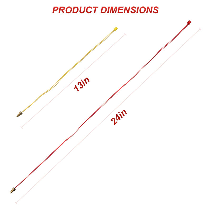 THRM QC XLRG Thermistor with Inlet/Outlet Wires for EcoSmart Tankless Electric Water Heaters,Compatible with 18kw,24kw and 27kw models