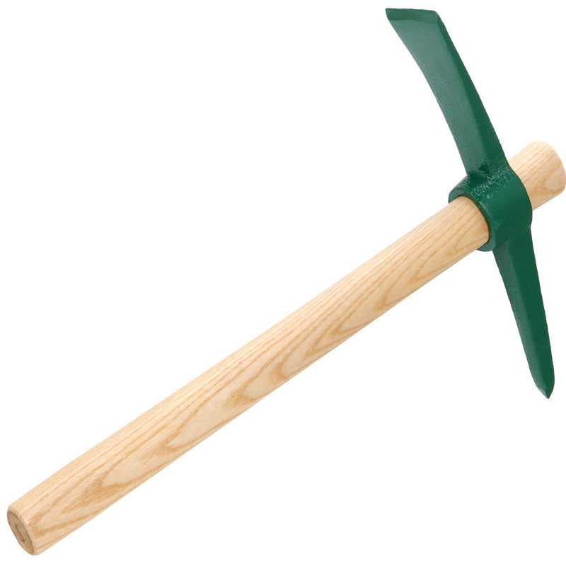 4 PCS 15 Inches Pick Axe, Forged Mattock Tool, Heavy Duty Pick Mattock with Non-Slip Handle for Gardening, Camping, Prospecting