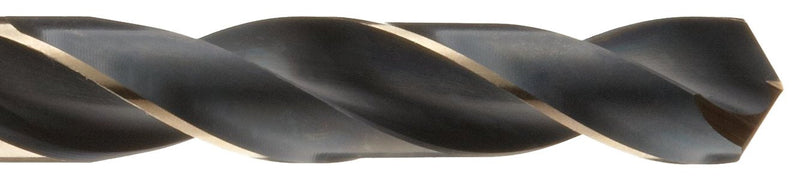 Precision Twist R56CO Cobalt Steel Reduced Shank Drill Bit, Black and Bronze Oxide Finish, 1/2" Reduced Shank, 118 Degree Split Point, 3/4" 3/4"