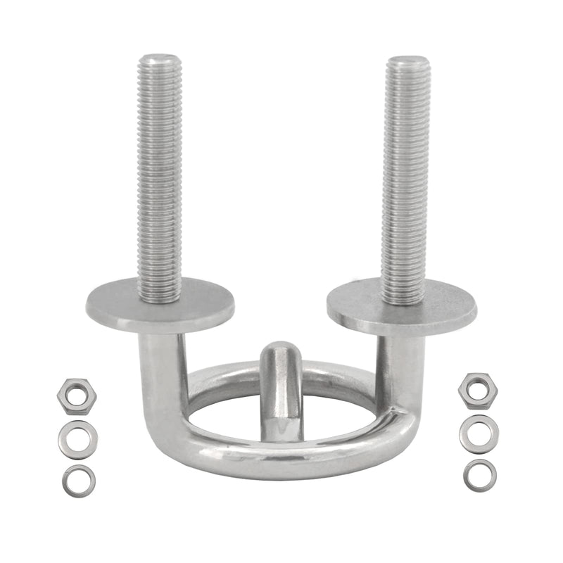 Boat Stainless Steel Bracket Transom Mount Water Ski Tow Rope Hook for Yacht Accessories