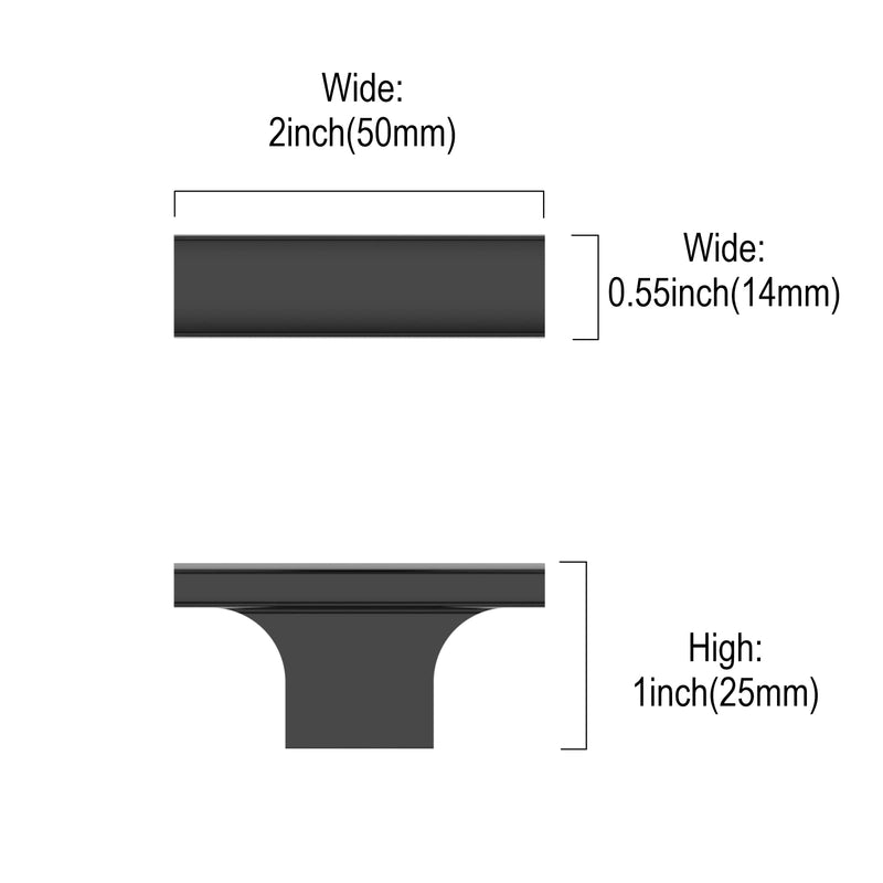 Asidrama 10 Pack Matte Black Kitchen Cabinet Knobs Drawer Cabinet Hardware Zinc Knobs for Dresser Drawers Single Hole Knob