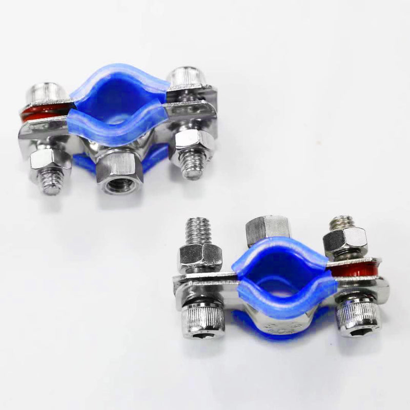 2PCS 304 Stainless Steel Wall Ceiling Mount Pipe Supports, Split Ring Hanger for OD Pipe 32-34mm, Pipe strap clamp for ID 1" Pipe