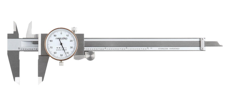 Accusize Industrial Tools 0-6 inch by 0.001 inch Precision Dial Caliper, Stainless Steel, in Fitted Box, P920-S216 1