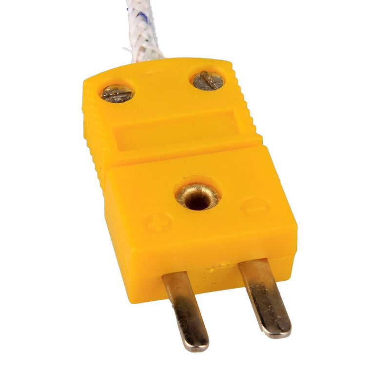 szzijia 5pcs 3M K Type Mini-Connector Thermocouple Temperature Probe Sensor Measure Range -50~700°C