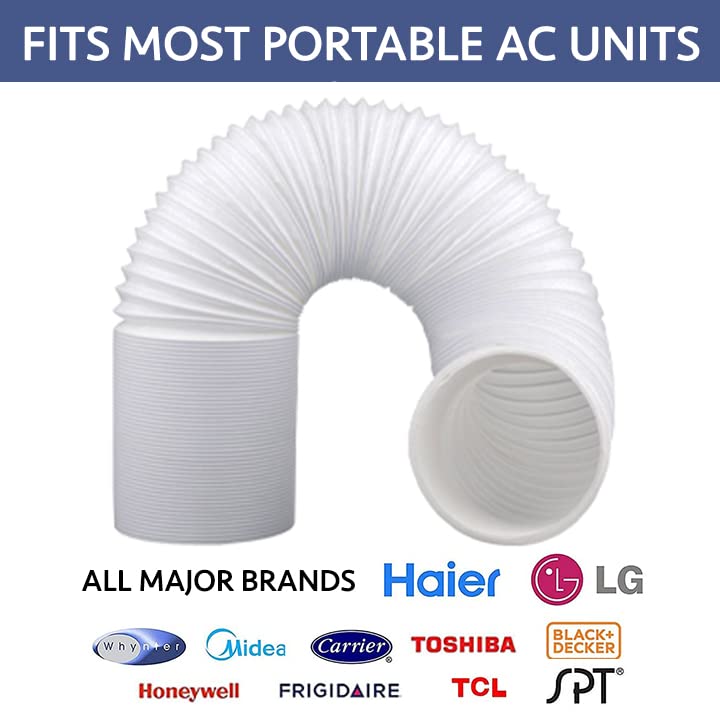 Air Conditioner Hose, Portable Exhaust Vent Hose with 5.1 Inch Diameter - Clockwise, with Length up to 80" 5.1" - Clockwise