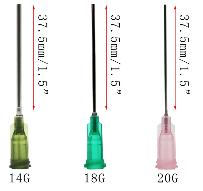 Glue Applicator Syringe with Blunt Tip Needle and Cap, for Liquid, Glue, Ink, Perfume, Lip Gloss Making