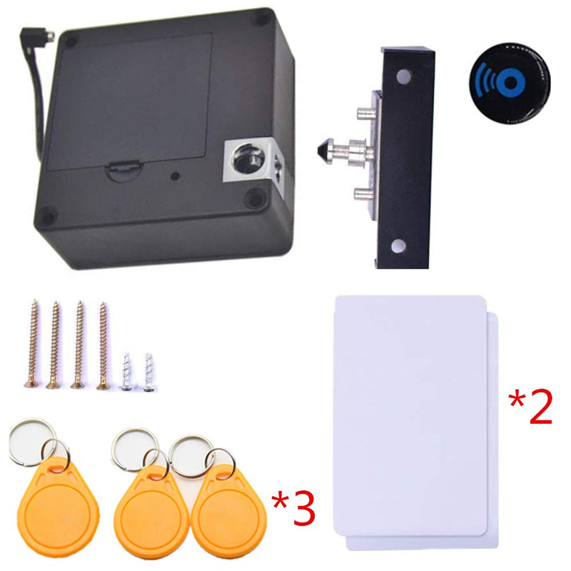 NFC Supported RFID DIY Hidden Cabinet Locker & Drawer Lock - Punch-Free Electronic Sensor Lock Yellow