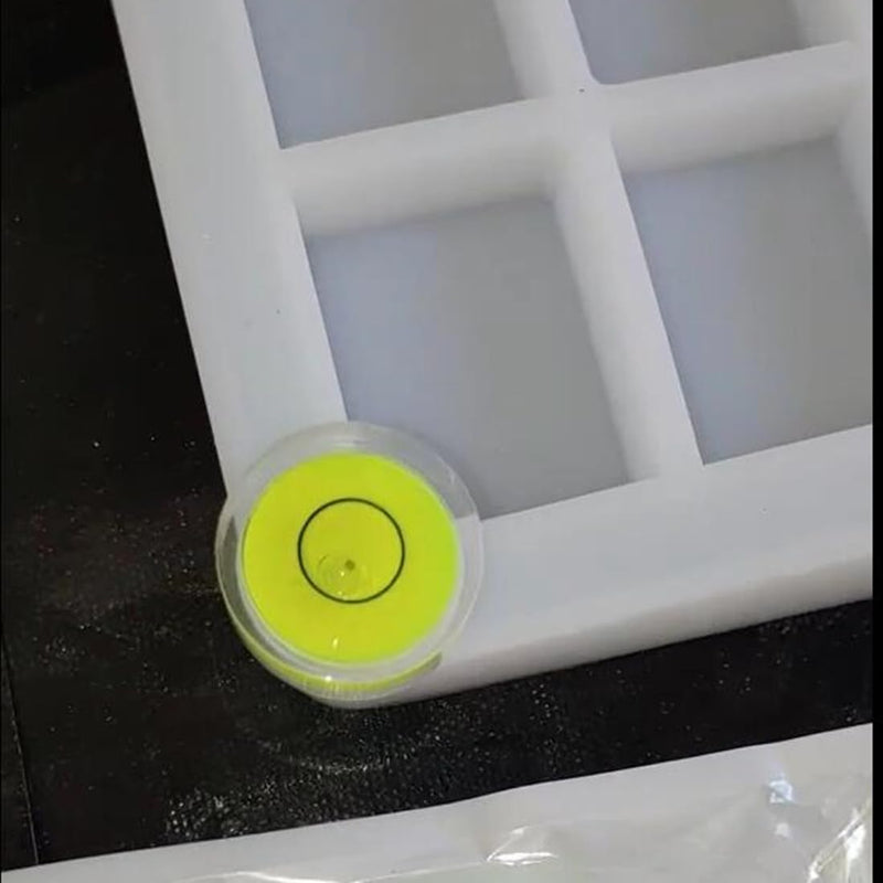 5Pcs Small Circular Double Sided Adhesive Bubble Spirit Levels for Work shop, Speakers, Phonograph, Tripod, Turntable, Automount Telescope, Drill, Etc. (25x10mm) 25x10mm